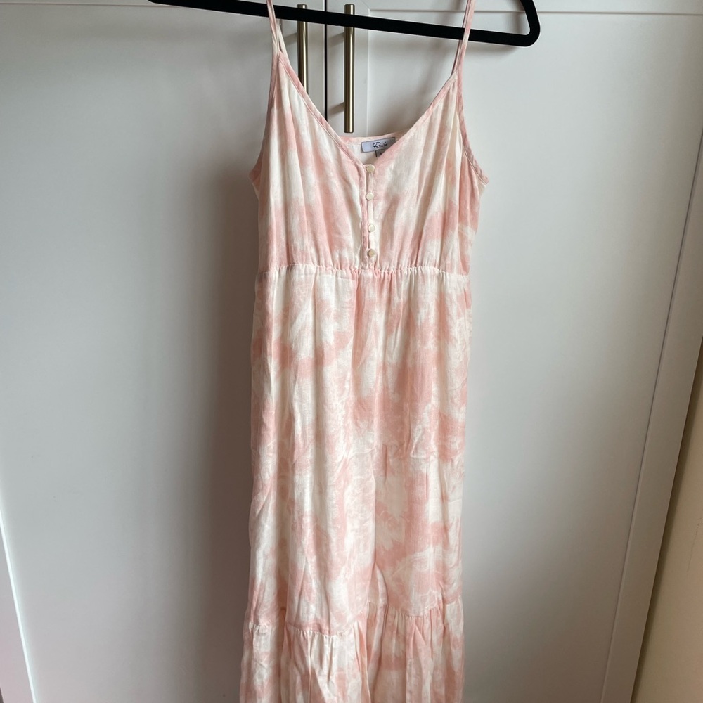 Rails Pink and White Maxi Dress